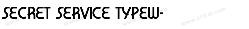 SECRET SERVICE TYPEW字体转换